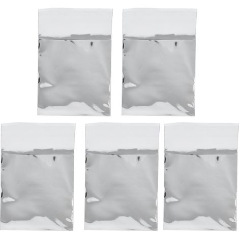 50 Sachets de Conservation Alimentaire Réutilisables en Aluminium 6.5x6.5cm - Hermétiques, Anti-odeurs et Durables pour Cuisine (1/5)