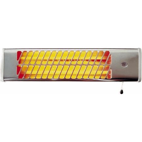 stufa ad infrarossi reglette da parete ignip 1200 w