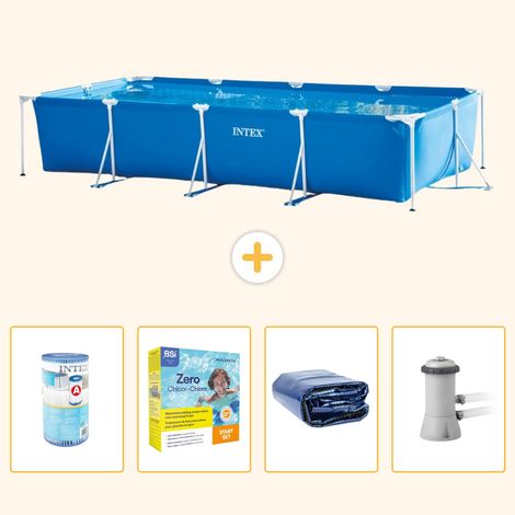 Intex Piscine Tubulaire Rectangulaire - 450x220x84 cm - 5-pièces  S50 (1/5)