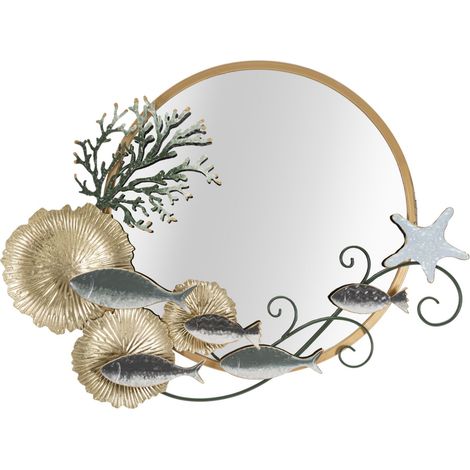 Fisch-Wandspiegel, 88,9 x 7,6 x 65,4 cm (1/5)