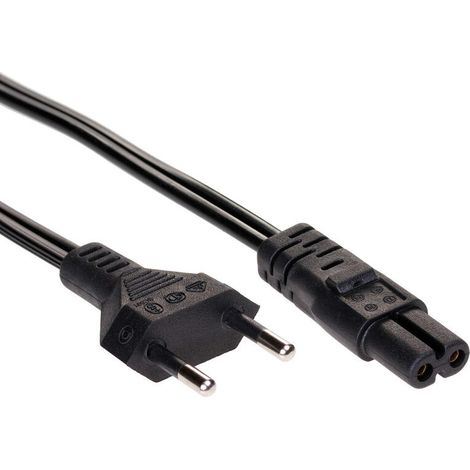 Akyga AK-RD-01A cable de transmisión Negro 1,5 m CEE7/16 IEC C7 (1/2)