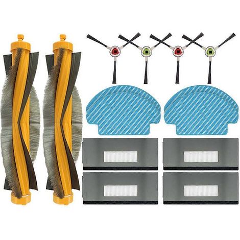 Filtre pour aspirateur brosse pour aspirateur Filtre de brosse pour aspirateur filtre de Ecovacs Deebot M80 /M80 Pro DT85 DT83 DM81 DM85 Robot Aspirateur Main Side Brosse HEPA Filtre Serpillière (14pc (1/5)