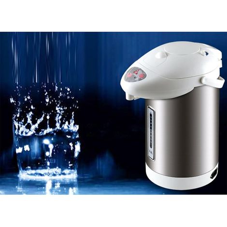Distributeur d'eau chaude de 3 l - 750 W - En acier inoxydable - Pour école, maison, bureau, hôtel - Anti-sec - Fonction de maintien au chaud (1/5)