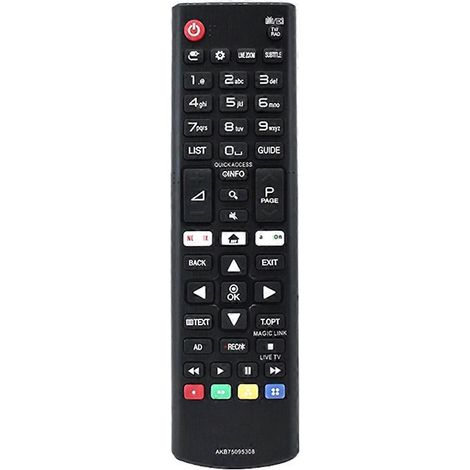 Universal Remote Control AKB75095308 for LG Smart LED TV Replacement Remote Control Black (1/5)