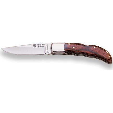 Navaja artesanal deportiva Joker "Pointer" NR09, virola inox, puño stamina, hoja MOVA de 8 cm, herramienta de pesca, caza, camping y senderismo