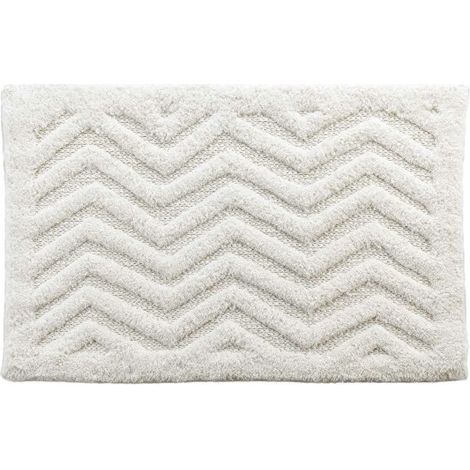 Tapis de Bain Coton Jacquard Tufté – ANGELIS – Lavable en Machine – Certifié Oeko-TEX (1/5)