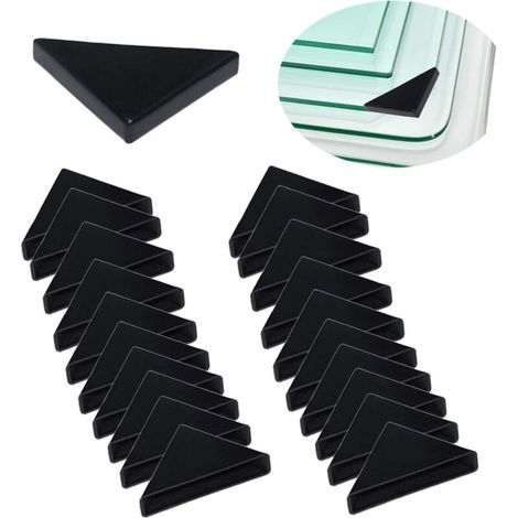 XEPHO Protections D'angle - Coussin de Protection D'angle de Table en Verre à Trois Angles en Forme de 50 Pièces (8mm x 50mm)
