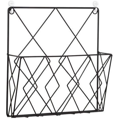 Étagère Noir Pour Magazines Organisateur De Stockage Élégant Pour Bureau Et Maison Support Pratique Pour Décoration Et Affichage (1/5)