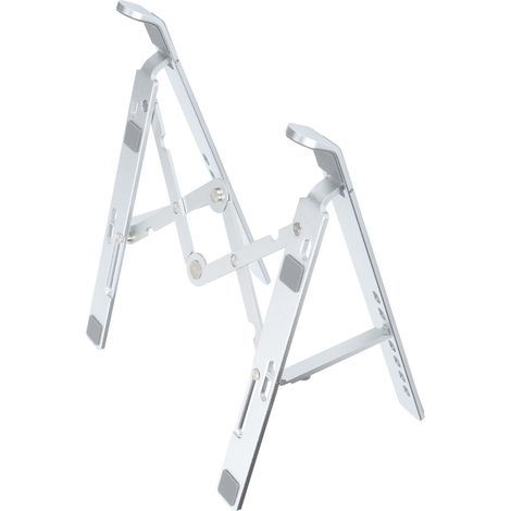 Support pliable pour ordinateur portable avec bande antidérapante, forme triangulaire robuste, pour ordinateurs portables de moins de 15,6 pouces.
