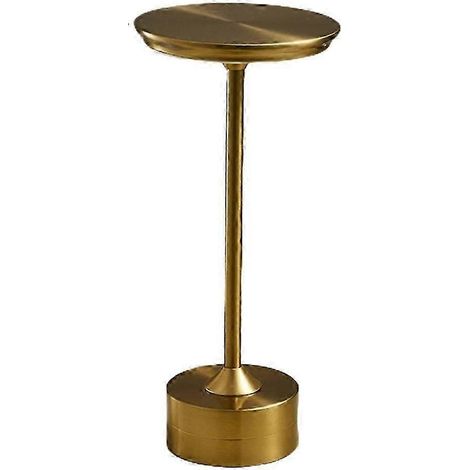 Lampe de table rétro minimaliste, éclairage d'ambiance décoratif pour restaurant/bar, commande tactile, lampe de table rechargeable USB, veilleuse, dorée (1/5)