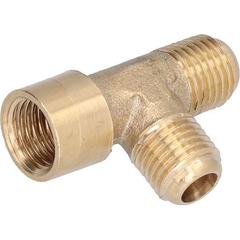 Adaptateur 3 voies en laiton à filetage externe, raccord de jonction, accessoires pneumatiques (1/5)