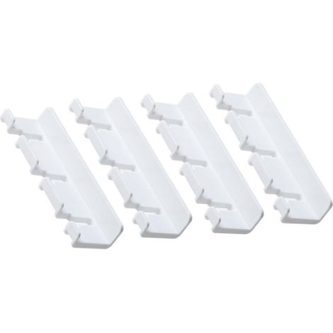 muraux Healeved en plastique blanc lot de 4 pour prises avec (1/5)
