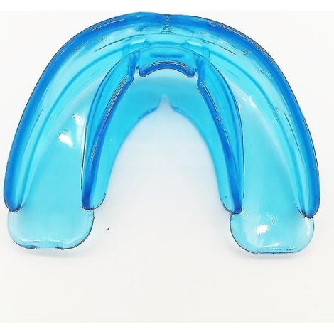 Appareil dentaire orthodontique amovible pour enfants, correcteur de dents, gouttière de nuit, lot de 2, ajusteur de mâchoire, matériau souple, taille enfant, blanche. (1/5)