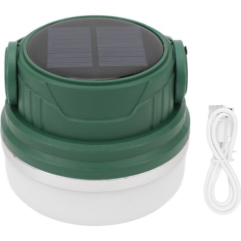 Ortviai Lanterne de Camping LED 28 Diodes, Rechargeable USB-C, Batterie 2000 mAh, Vert Émeraude