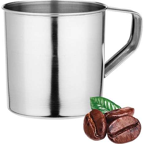 Taza de acero NDZ, acero inoxidable, 10 cm, 0,7 l, 700 ml (1/3)