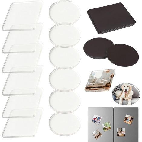 12 Aimants Décoratifs Acrylique pour Fridge Cuisine & Bureau (1/5)