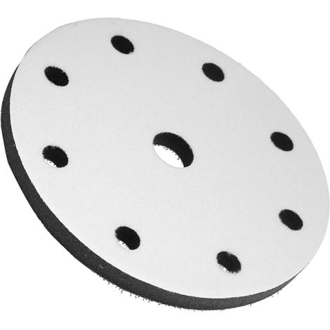 Weicher Polierschwamm mit 150 mm Durchmesser zwischen den Schleifpads (9 Löcher) (1/5)