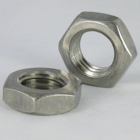 Ecrou hexagonal bas hm/contre Ecrou M6 Inox A4 - 1 pièce (1/2)