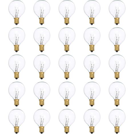 Tomshine AC230V G40 Kugel-Glühlampe, 25er-Pack, E12-Fassung, IP44, wasserdicht
