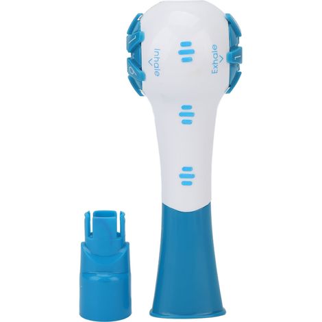 Appareil d'Exercice Respiratoire Portable - Entraîneur Pulmonaire pour Soulagement des Sécrétions - Bleu (1/5)