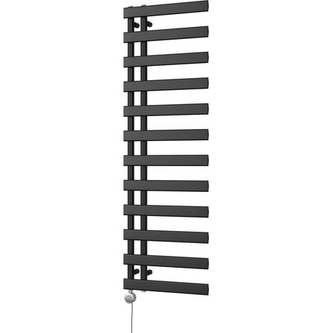 Agar - Black Electric Towel Rail H1564mm x W500mm 600w Thermostatic (1/3)