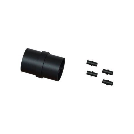 Lot Assembleurs pour 1 Main courante Ø50 mm et 4 Lisses Ø16 mm - Finition NOIR MÂT (1/2)
