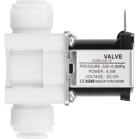Jeffergarden 1pc DC 12V DC électrovanne électrique en plastique connexion rapide normalement fermée (1/5)