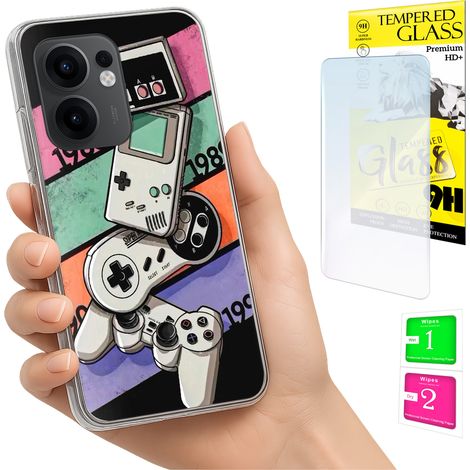 Custodia per Oppo Reno 13F 5G / 13 FS 5G, cover posteriore + vetro (1/5)