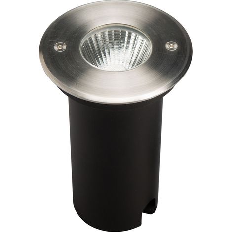 Encastré de sol extérieur COLOSS 2 rond inox 4000K 770lm 10W - EUROPOLE - 54001