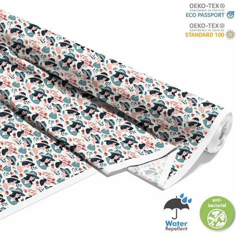 Dekorativer Outdoor-Stoff Oxford - Motif Femini DX10462 (1/5)