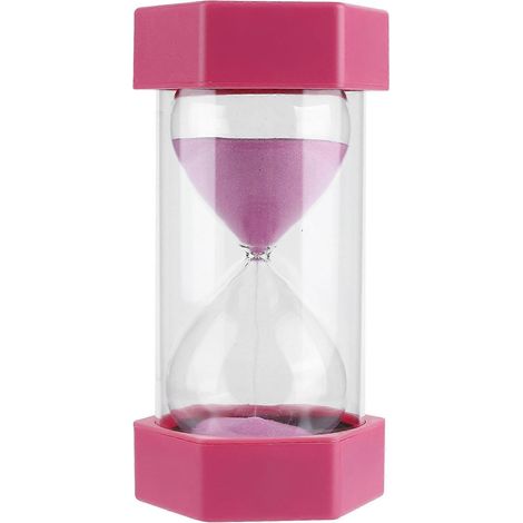 Sechseckige 30-Minuten-Sanduhr, Glasuhr für Klassenzimmer, Büro, Küche und Zuhause, dekorative Sanduhr, Zähluhr, ideal für Spiele und zum Lernen (1/5)