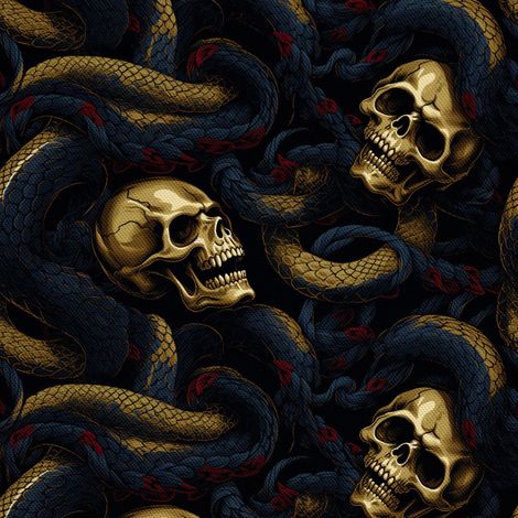 Tela decorativa para exteriores Oxford - Motivo de calavera I DX4522 (1/5)