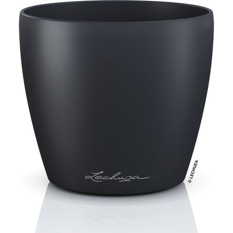 LECHUZA® Übertopf CLASSICO Color DECO 12 Schiefergrau Ø 13 cm - Kunststoff (1/2)