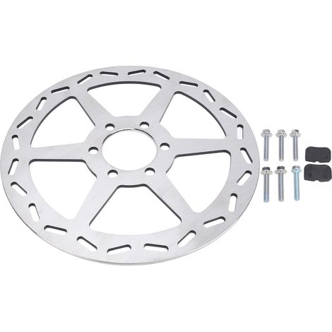 Rotor de frein à disque pour Mini vélo électrique, 180mm, avec plaquettes de remplacement, pour Mega Moto Classic 80cc MM-B80 105cc MM-B105 1000w (1/5)