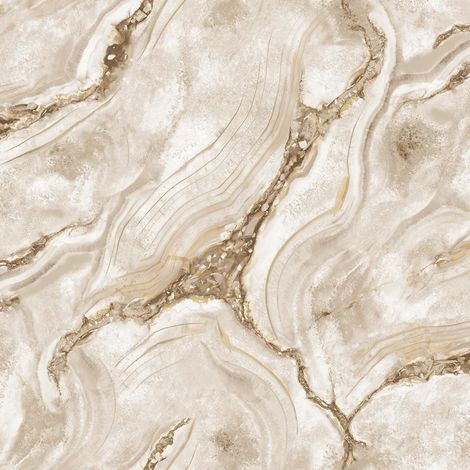 Rasch Vasari Palmetto Agate Marble Brown Wallpaper Heavyweight Textured Vinyl (1/4)
