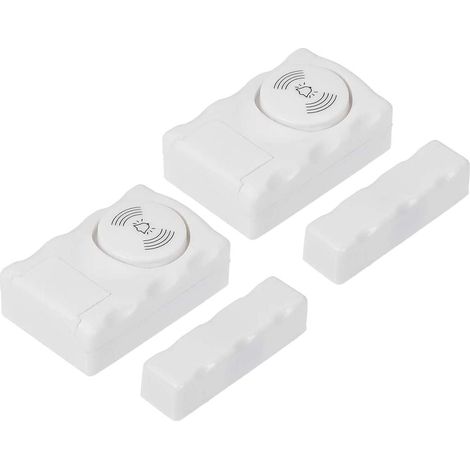 2 pezzi Allarme antifurto wireless per porte con sensore a basso consumo energetico, ideale per corridoio, bagno e cucina.