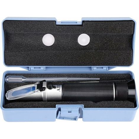 Réfractomètre professionnel. réfractomètre de test d'alcool portable 0-80%. instrument de mesure de compteur de testeur de vin (1/5)