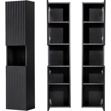 Hochschrank, schwarz, NEWPORT-56-BLACK (1/5)