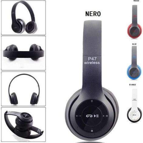 Cuffie Bluetooth Stereo P47 Per Smartphone E Computer Wireless (1/5)