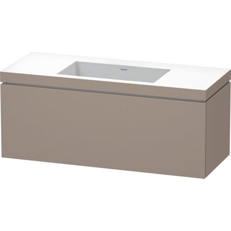 Duravit L-Cube meuble vasque c-bonded avec socle, suspendue au (1/4)