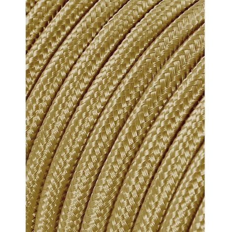 Carrete cable cordón tubular h03vv-f 2 x 0,75 mm² oro oscuro, 5 m (1/3)