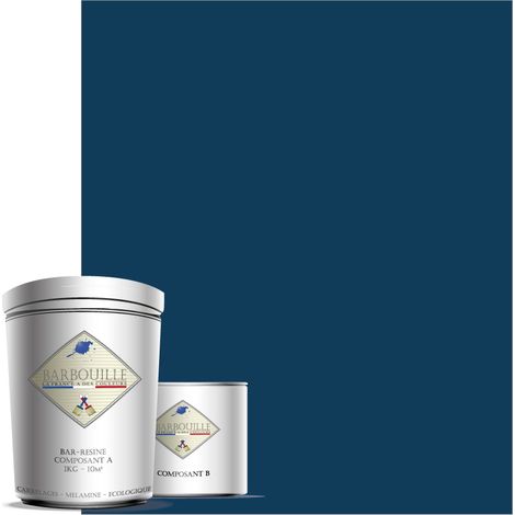 Peinture résine époxy 0,75L BRILLANT 10m² Bleu Nuit Abyssal (1/3)