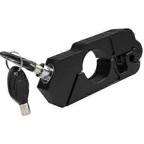 Antivol de poignée de guidon pour moto, frein et accélérateur, cadenas de sécurité pour vélo, scooter et moto (noir) (1/5)
