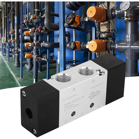 Vanne pneumatique 5 voies 2 positions 4A220-08 de haute qualité, entrée/sortie PT1/4 po (1/5)