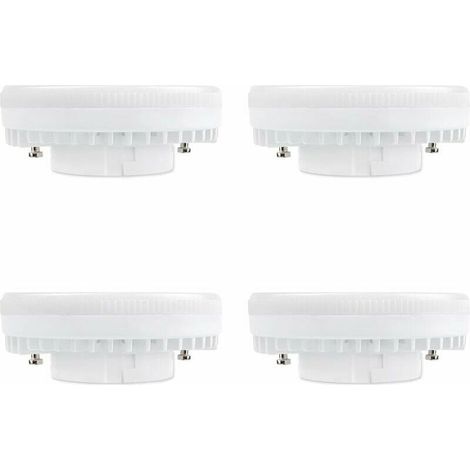 GX53 LED-Lampe, 9 W, Kaltweiß (6000 K), 120° Abstrahlwinkel, entspricht einer 15-18 W GX53 Energiesparlampe, 900 lm, nicht dimmbar, Einbau-LED-Spot für Küchenschränke/Decken/Kleiderschränke, 4er-Pack (1/5)