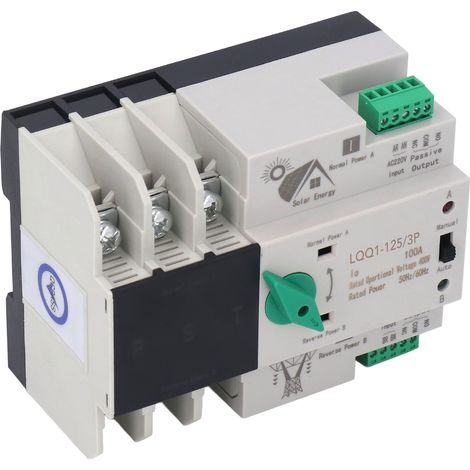 Interrupteur de Transfert Automatique 3P 100A 400V Double Alimentation Haute Température (1/5)