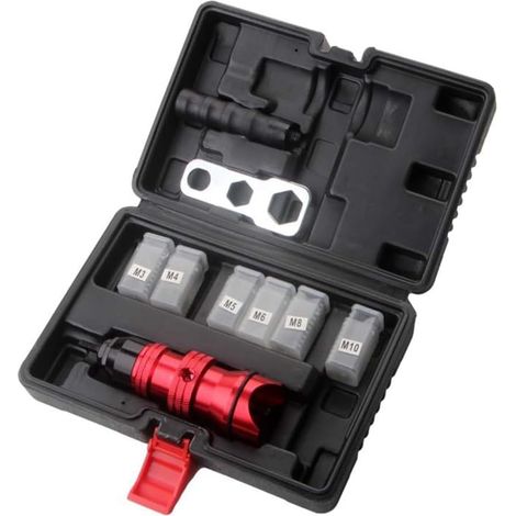 Outil d'écrou à riveter électrique adaptateur d'écrou à riveter M3 M5 M6 M8 M10 Outil de rivetage manuel (1/5)