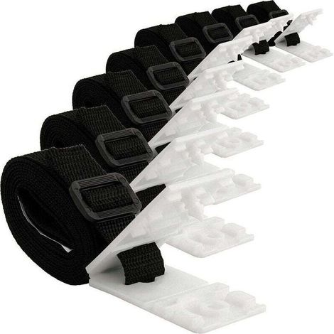 8 Pièces Enrouleur De Bâche pour Piscine Sangles Et Clips De Fixation pour Les Enrouleurs Moulinet De Couverture Solaire De Piscine pour Tube Solaire De Moulinet De Piscine Creusée (1/4)