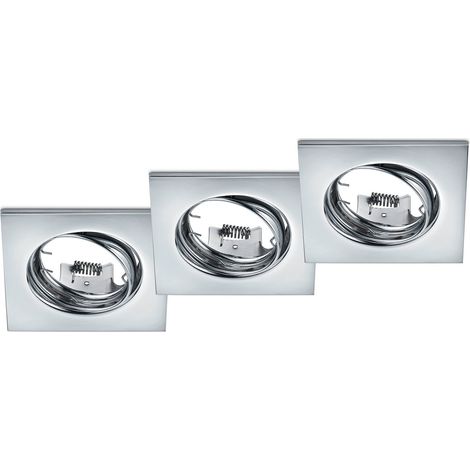 Illuminazione da Incasso da Interno  GU10 in Metallo Cromo
