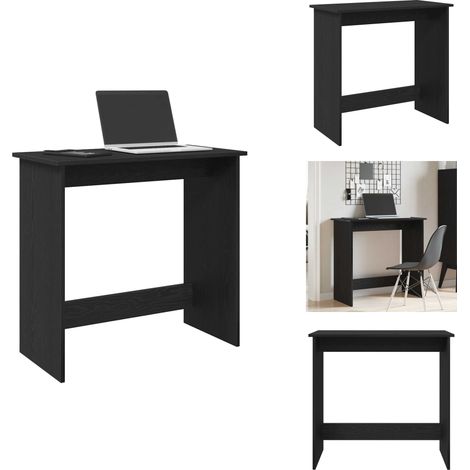 Bureau Noir 80x40x75 cm Aggloméré - Bureau - Bureaux - Bureau - Bureau D'ordinateur (1/5)